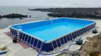Installation rapide Trestle piscine en PVC détachable personnalisé pour différents espaces