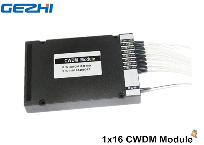 Пассивное CWDM Mux Demux прибора 1 x 16 для системы сети WDM/CATV
