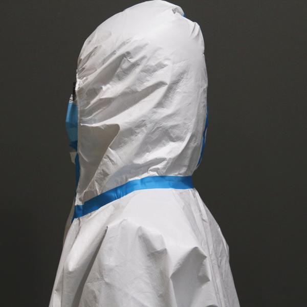 Breathable Disposable Protective Coverall , Medical Isolation Suit Sanitary