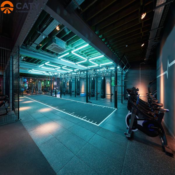 Non-Toxic and Oderless Interlocking Rubber Tiles with Buckle System for Seamless Gym and Commercial Flooring