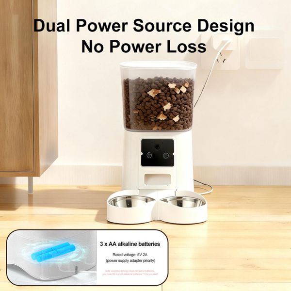 Hot Selling Pet Accessories Large Capacity Automatic Pet Feeder for Cats and Dogs Daily Feeding