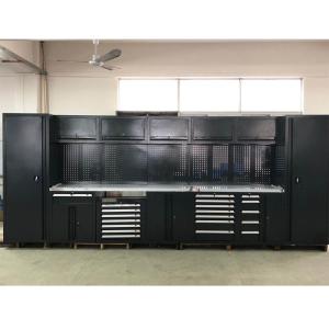 Banco de trabajo de garaje grande, nuevo, negro, móvil / para taller, combinaci