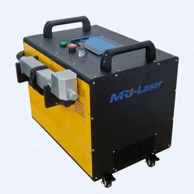 A máquina à mão da limpeza do laser da fibra forçou - refrigerar de ar com 2 anos de garantia