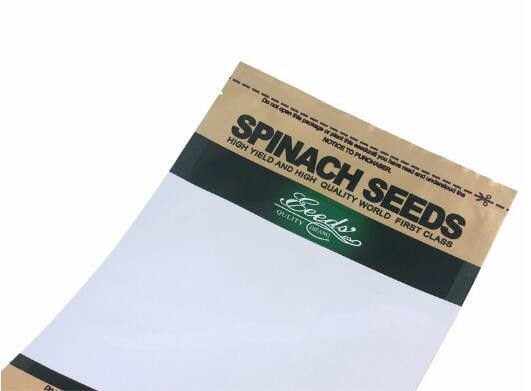 Printed heat seal OPP large plastic bag for vegetable seeds packing