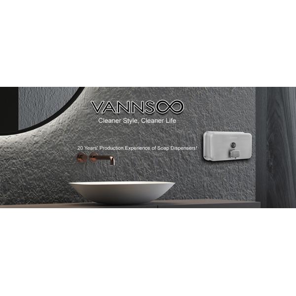 Metallic Anti Leak Commercial  Kitchen Soap Dispenser Stainless Steel For Hotels Restaurant