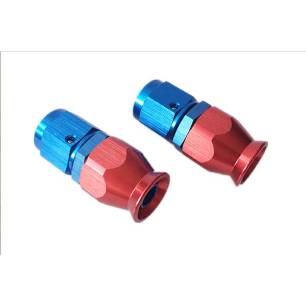 Componentes trabajados a máquina CNC femeninos de las colocaciones de manguera del Motorsport de aluminio universal