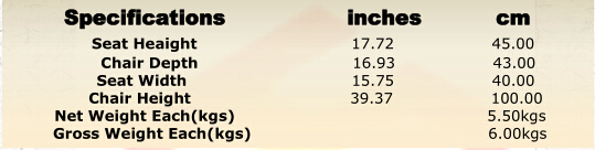 Gold Banquet Royal Resin Wedding Chairs Fireproof with Cushion