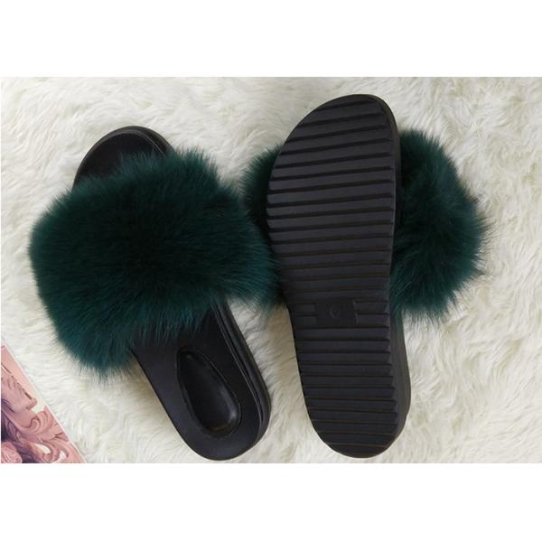 Señora Sandals Women's Fox Slippers, deslizadores borrosos del verano de la diapositiva del super suave 