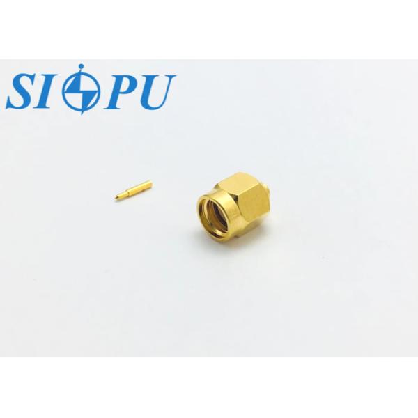 SMA Male RF Coaxial Connector – Straight Type, Brass Body