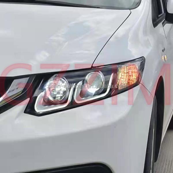 Передний фонарь для Honda Civic 2012 2013 2014 2015 ABS пластиковый светодиодный передний фонарь