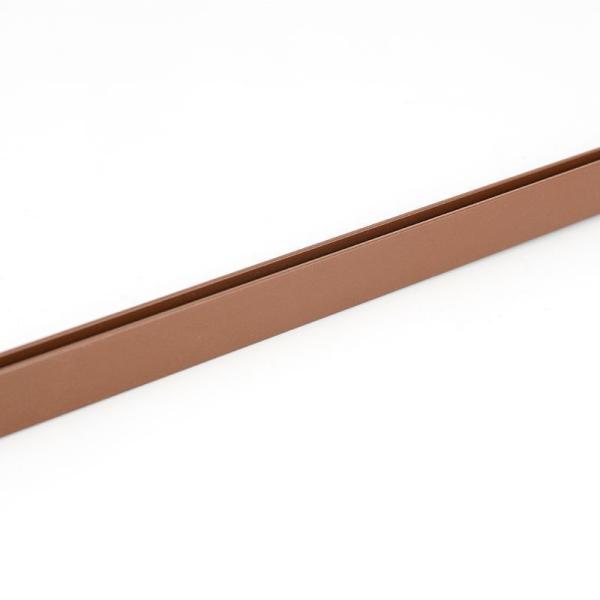 Profil de bande en plastique en extrusion en PVC à barres plates noire