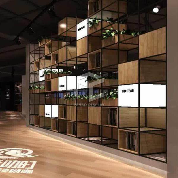 Monomer Design Coffee Shop Furniture 2mm Thick MDF Coffee Shop Cabinet