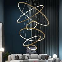 Eco haut de gamme lampadaire d'anneau contemporain d'économie d'énergie pour le couloir