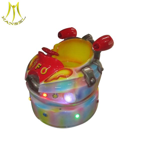 Hansel   children outdoor amusement fiber glass coin operated UFO ride