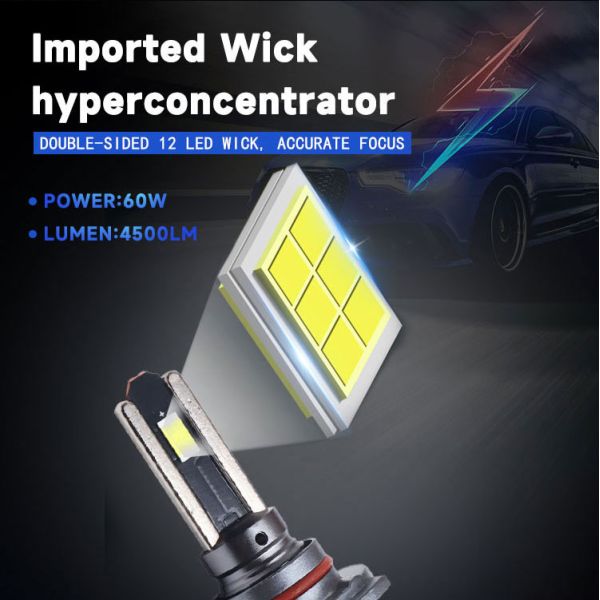 High Performance 200W Led Headlight 12000Lm Brightness Led Headlights 9005 Car Led Headlight