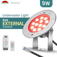 Cable llevado subacuático del VDE de Cree Chip IP68 9W del proyector del control externo