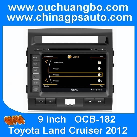 Ouchuangbo car headunit sat navi DVD radio for Toyota Land Cruiser 2012 S100 platform