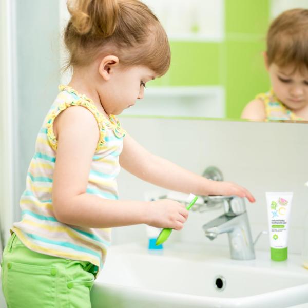 Natural Baby Fluoride Free Kids Toothpaste Gel Safe To Swallow 2.8 Oz Watermelon Flavor