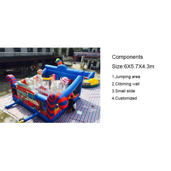 занятность детей надувного замка 6 * 5,7 * 4.3м раздувная с элементами спорта