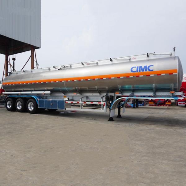 CIMC 3/Tri Axle 45000L Aluminum Fuel Tankers Truck Trailers for Transport Oil for Sale Near Me