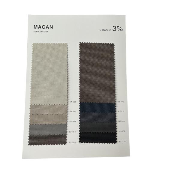 Polyester PVC Roll Up Window Shades Fabric For Roller Blinds Fabric