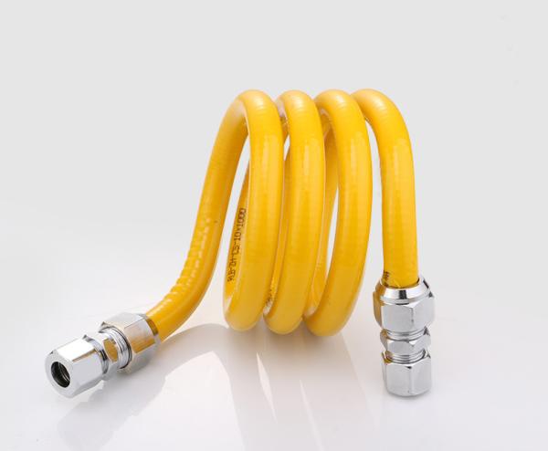 30 Ft Natural Gas Hose , 304 Adaptors Stainless Steel Flex Pipe