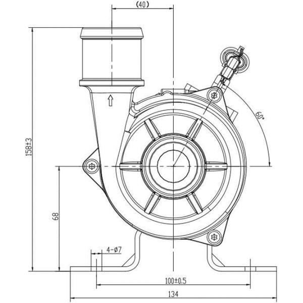 безщеточный постояннотоковой насос мотора 240W для охлаждения оборудования накопления энергии