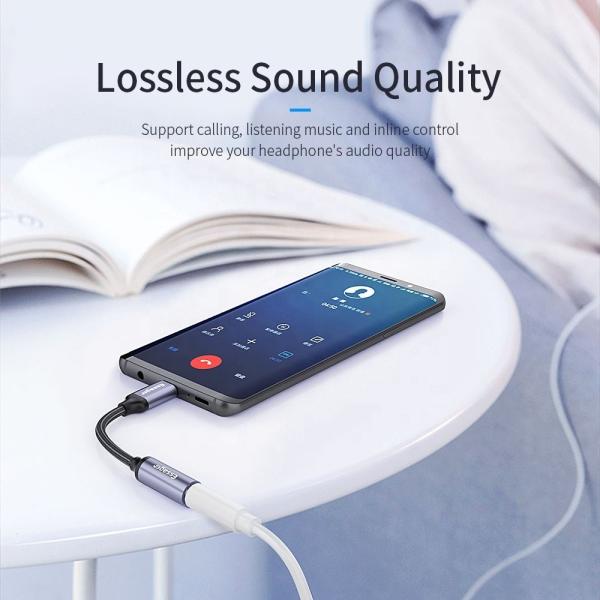 Adaptateur audio pour casque Essager USB Type C vers prise jack 3,5 mm