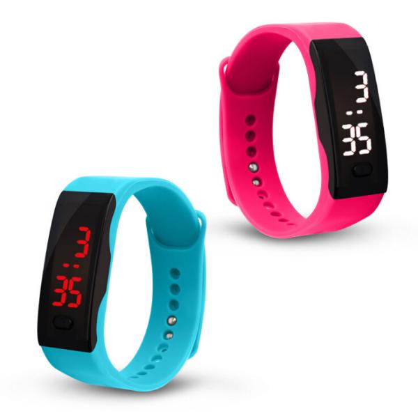 Дозор спорт силикона цвета конфеты, наручные часы дозора моды приведенные резиной