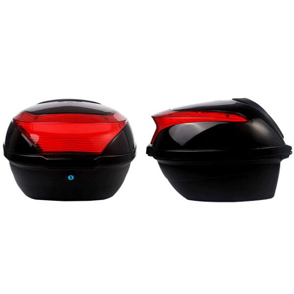 Plastic Motorcycle Delivery Box For Honda Back Colored 33 * 37 * 25 Cm Size