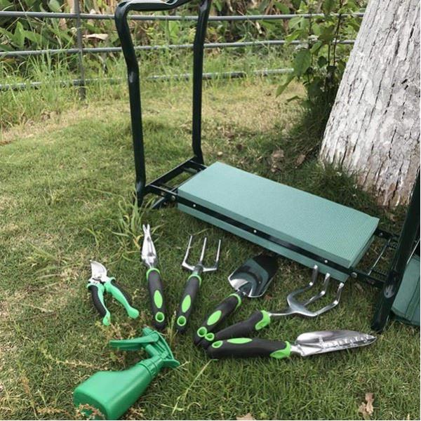 9 Piece Specialty Lady Garden Tool Set Heavy Duty Flower Design Garden Tool Set Gardening Tool With Bag