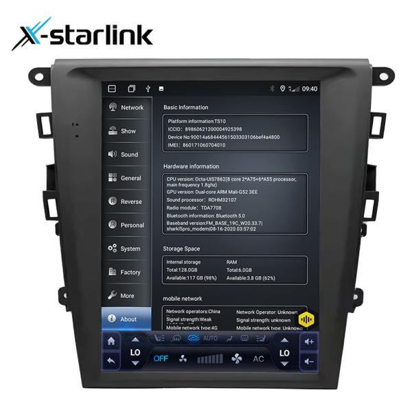 12.1 polegada Tesla Screen GPS Navi Para Ford Mondeo 2013-2018 Car Radio Android 13