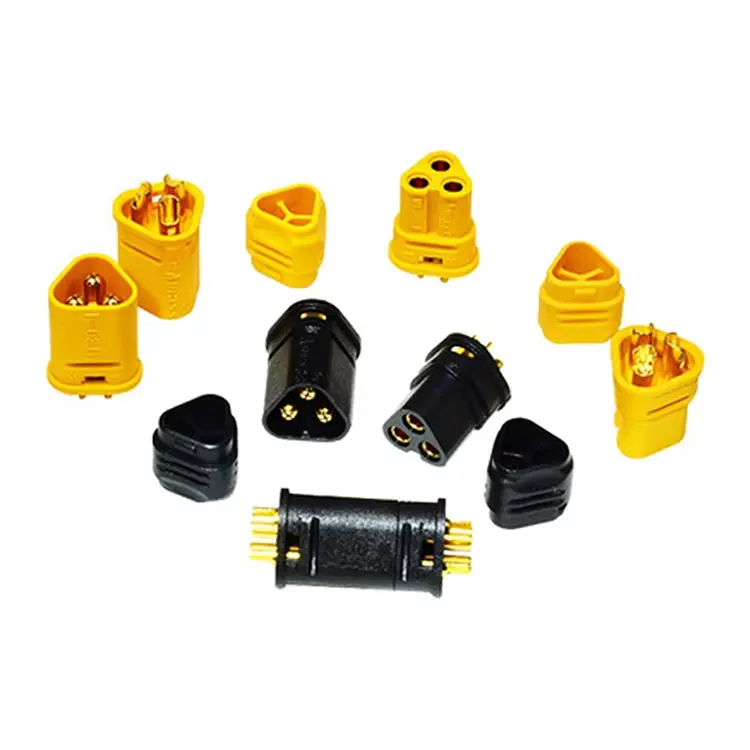 Original Amass Mt30 3pin Connector Pcb Mount Banana Plug Cable Connector