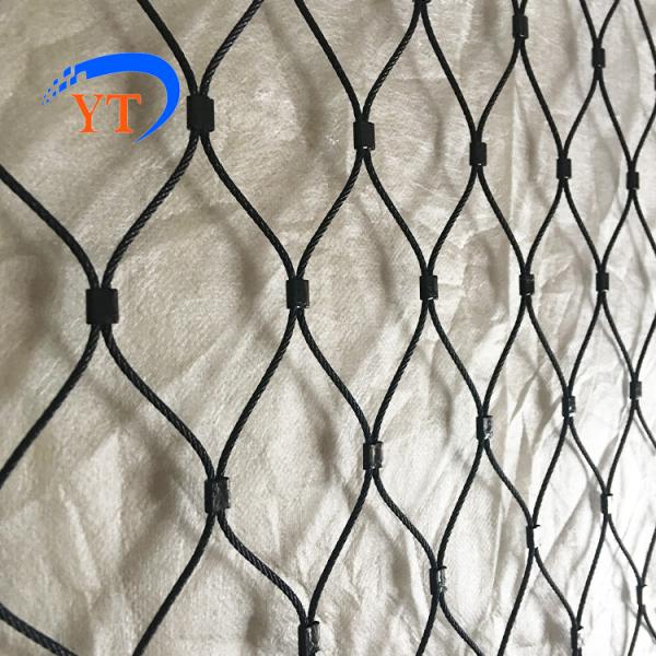 Customized best quality 1.2 mm to 4.0 mm diameter black oxide stainless steel rope wire mesh