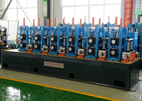 PLC Control Carbon Steel Tube Mill Machine Round / Square Pipe Making Machine