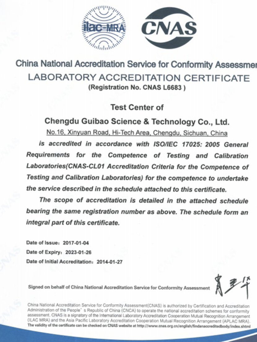 Wuxi Jungu Technology Co., Ltd. Certifications