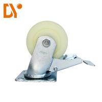 Nylon resistente projeto simples de 4 rodízios do giro da polegada para o equipamento magro da tubulação