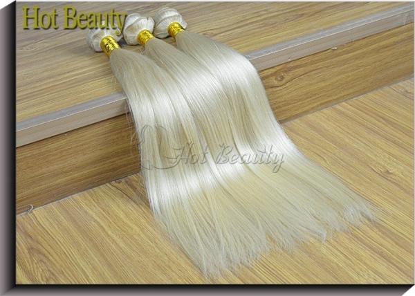 Thick And Full Brazilian Virgin Hair / Russian Human Hair Extension Silky Straight No Split