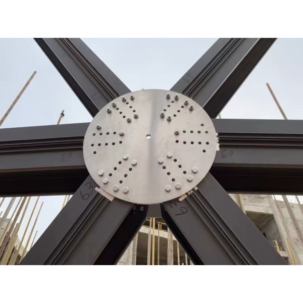 Construction de toits en alliage d'aluminium avec couverture de puits en fibre de verre FRP