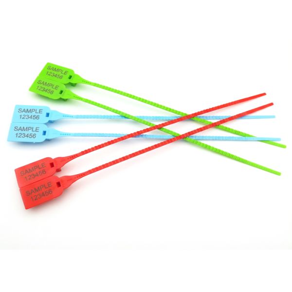 US-PS335W 275N Plastic Security Seals 40*26mm Marking Area For Pull Tight Sealing