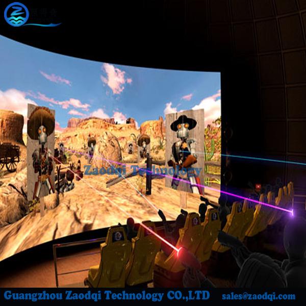 gun shooting crazy interactive cinema equipment electric 7d cinema for sale