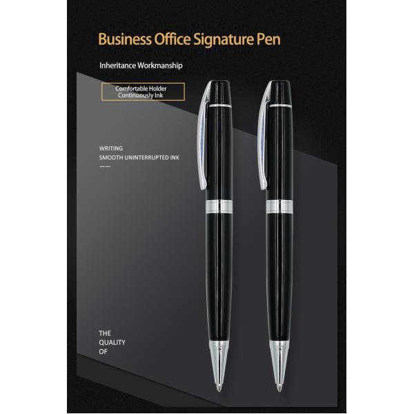 Business Office Metal Signature Pen 0.7mm Twist Type Aluminium Ball Pen