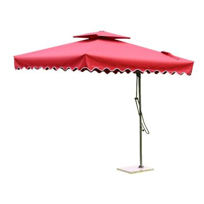 Oxford Polyester Cantilever Garden Parasols , Tilting Rectangular Patio Umbrellas