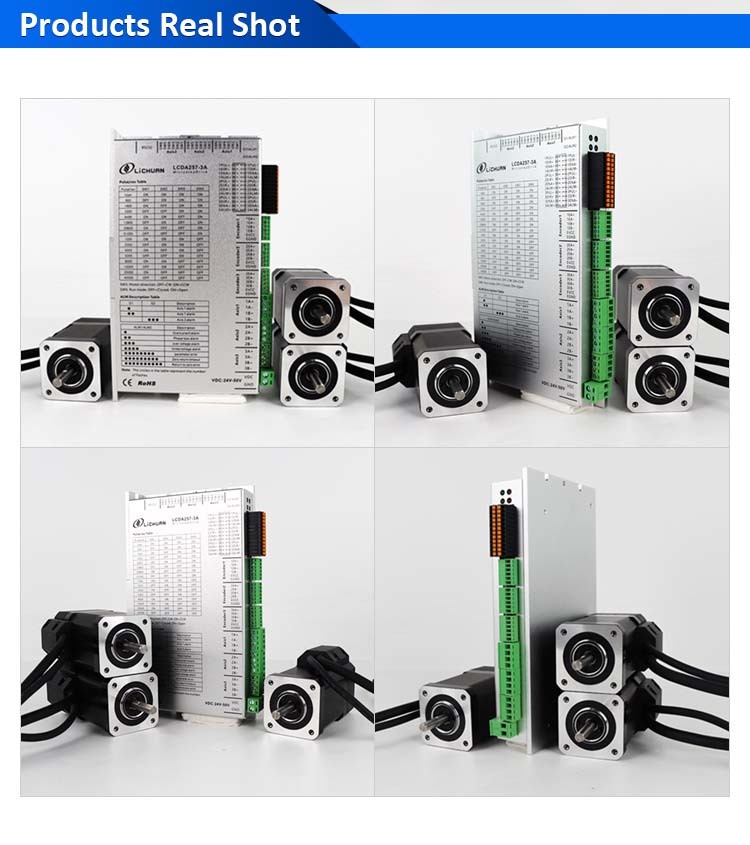 Lichuan 3A DC Closed Loop Stepper Motor Drivers Kit 0.8N.m 2 Phase Nema17 DC24V~50V 2.5A 1000PPR