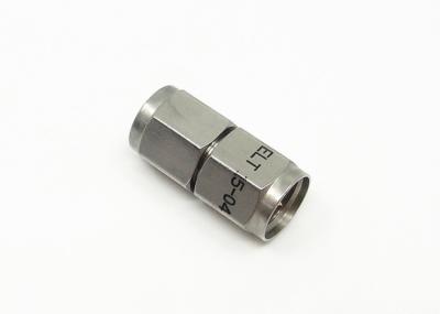 Homem folheado a níquel de 2.4mm ao adaptador de aço inoxidável reto masculino do RF da onda de milímetro