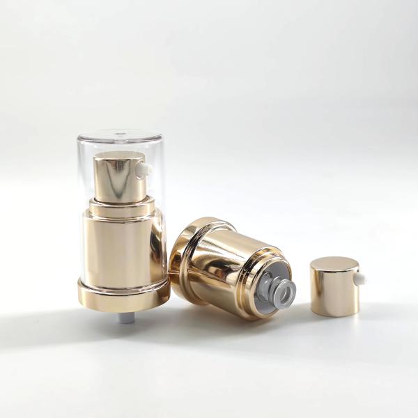 20/410 20mm Golden Aluminum Plastic Treatment Pump Cream Foundation Lotion Serum