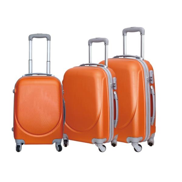 Carry On Trolley Luggage Set 4 Wheels , ABS Business Travel Luggage Set