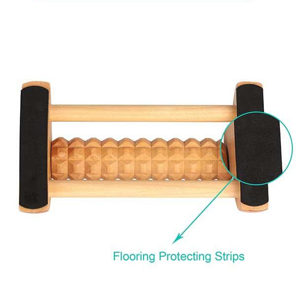 Pain Circulation Wooden Fitness Equipment Foot Massage Roller Acupressure