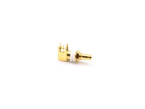 SAA Female 75Ω Right Angle Bulkhead PCB Mount RF Coaxial Connector