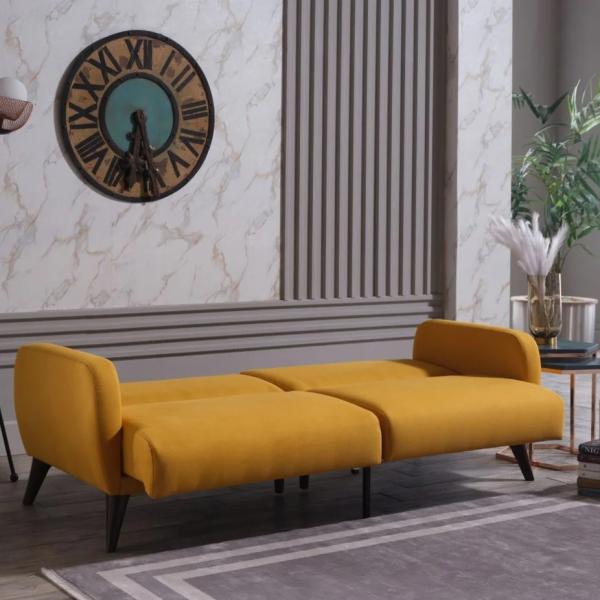 Cara furniture manufacture antifouling Stain Resistant fabric new blue sofa sets bed with storage